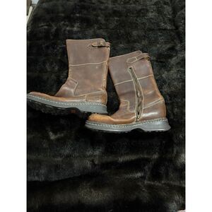 Born leather tall equestrian riding boots 8